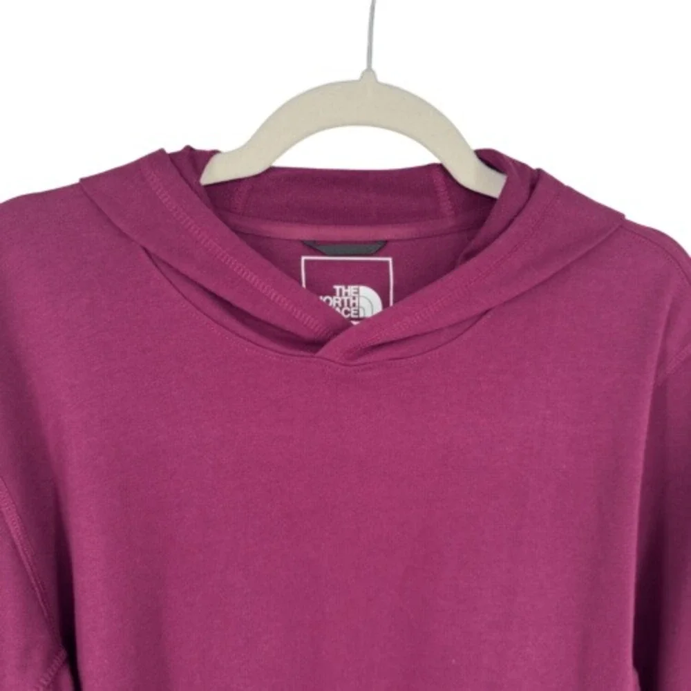 The‎ North Face Terry Hoodie Port Red Pullover Sweatshirt Men's Large